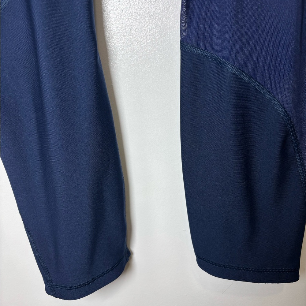 Under Armour HeatGear Compression Leggings - Deep Blue Size Large - Picture 6 of 9